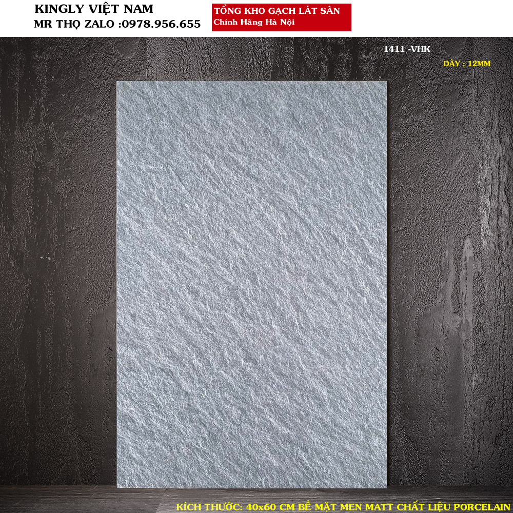 Gạch lát sân giả đá 40x60 1411